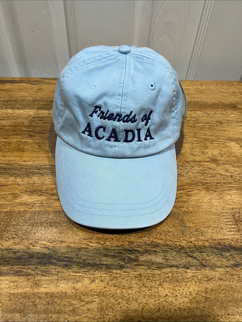 Friends of Acadia Light Blue Baseball Cap NWT